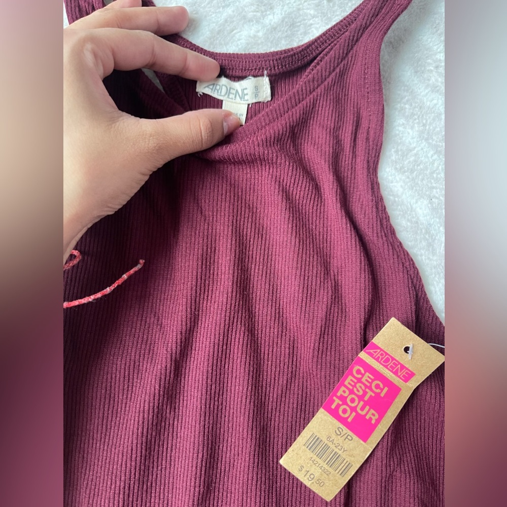 Burgundy dress